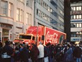 Der Coca-Cola Truck in der Innenstadt