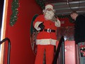 Santa Claus im Truck-Shop